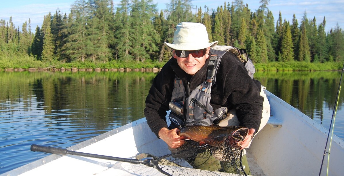 Fly fishing in Quebec, Canada